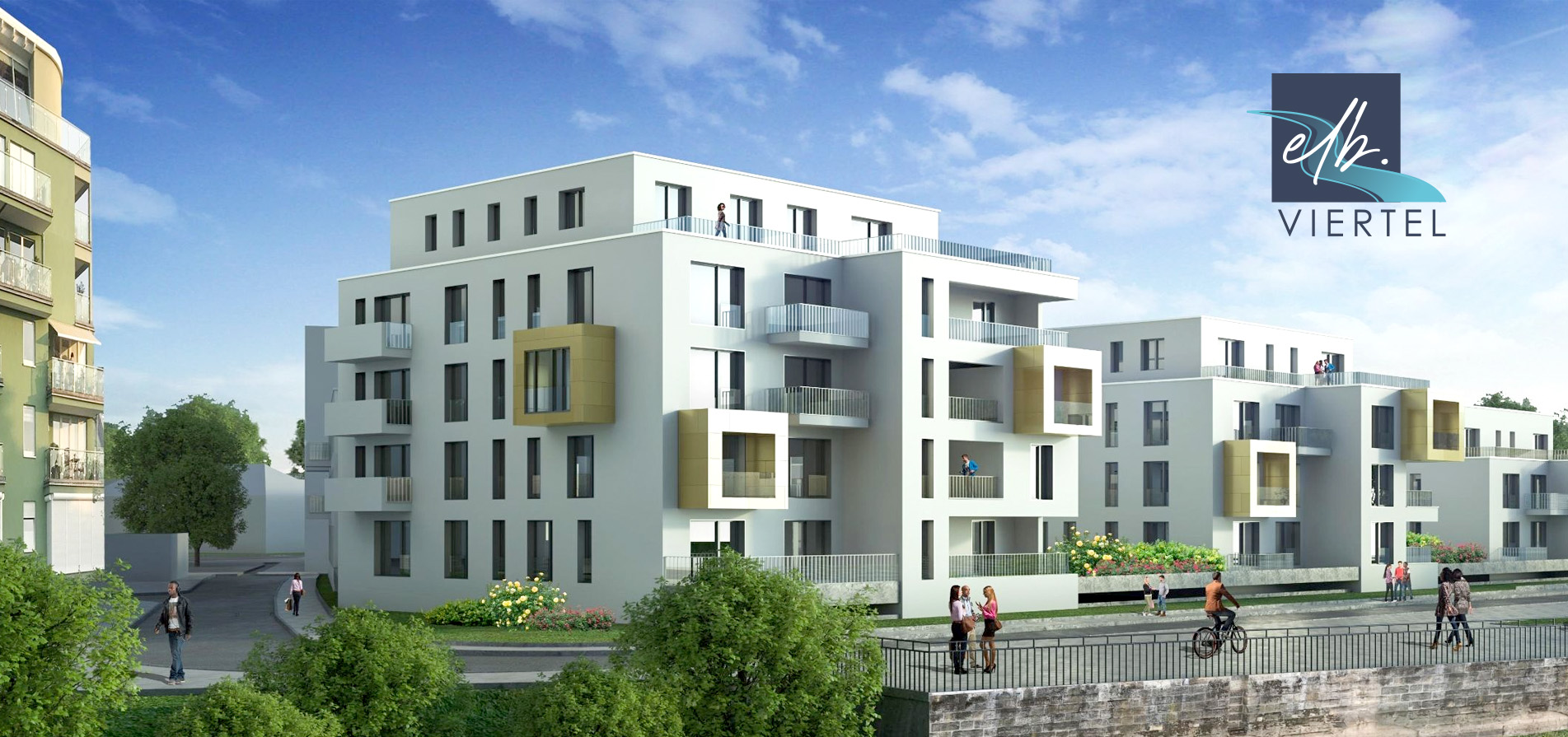 Gebäude des Elbviertel Quartiers