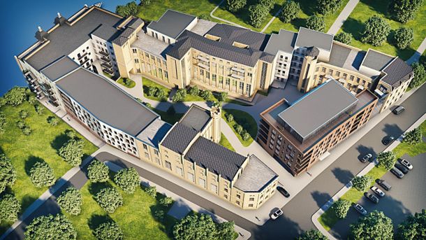 Visualisierung des Komplexes der Freyberg Brauerei