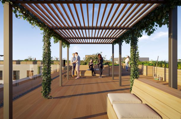 Dachterrasse der Campus Apartments